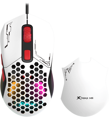Xtrike Me GM316W Wired RGB Gaming Mouse - White