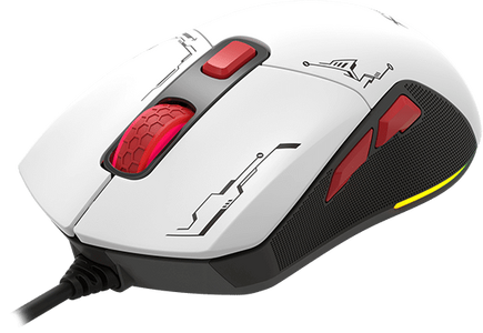 ماوس جيمنج GM316W سلكي بإضاءة أر جي بي من اكستريك مي - أبيض  للبيع في مصر من خلال Games2Egypt