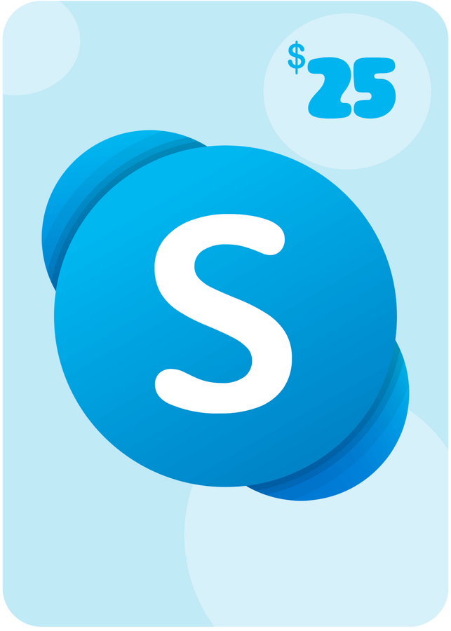 Skype Prepaid Gift Card 25 USD Key UNITED STATES
