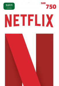 Netflix Gift Card 750 SAR Key - KSA