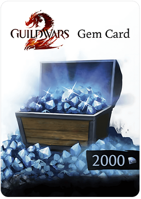 Guild Wars 2 2000 Gems Card Official Website Key GLOBAL