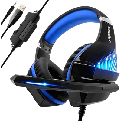 Beexcellent GM5 Wired Gaming Headset - Blue