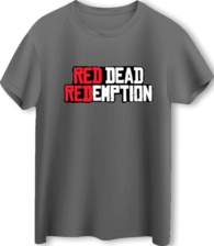 Red Dead Redemption Logo LOOM Oversized Gaming T-Shirt - Gray  for sale in Egypt from Games2Egypt