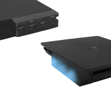 مجموعة تبريد و موزع USB لجهاز PS4 Pro، - 4 منافذ USB + مراوح  للبيع في مصر من خلال Games2Egypt