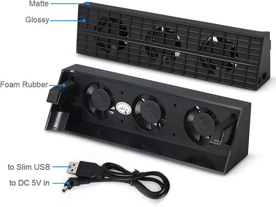 مجموعة تبريد و موزع USB لجهاز PS4 Pro، - 4 منافذ USB + مراوح  للبيع في مصر من خلال Games2Egypt