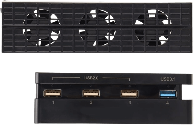 مجموعة تبريد و موزع USB لجهاز PS4 Pro، - 4 منافذ USB + مراوح  للبيع في مصر من خلال Games2Egypt