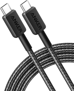 Anker 322 Type-C to Type-C Cable - 6ft Braided - Black  for sale in Egypt from Games2Egypt