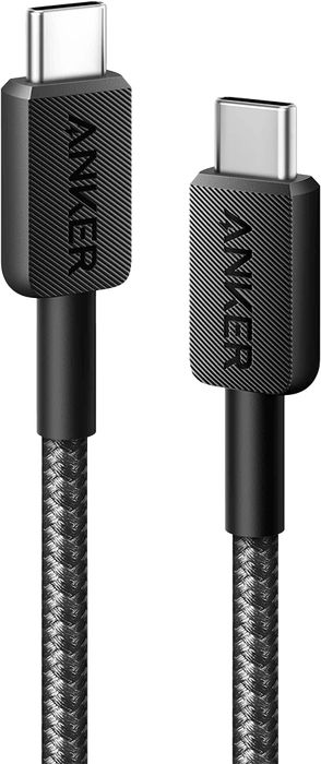 Anker 322 Type-C to Type-C Cable - 6ft Braided - Black  for sale in Egypt from Games2Egypt