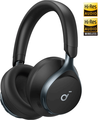 Soundcore by Anker Space One | Active Noise Cancelling Headphones - Jet Black