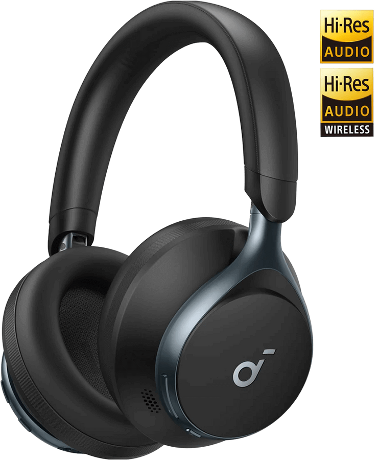 Soundcore by Anker Space One | Active Noise Cancelling Headphones - Jet Black