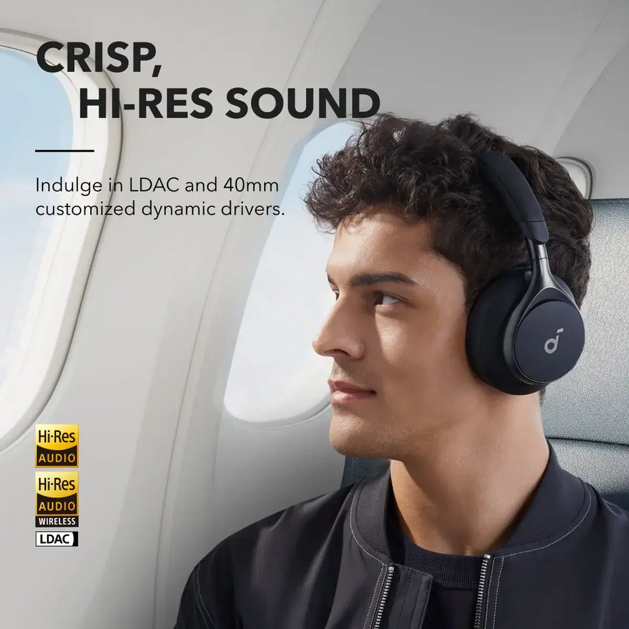 Soundcore by Anker Space One | Active Noise Cancelling Headphones - Jet Black – image 4