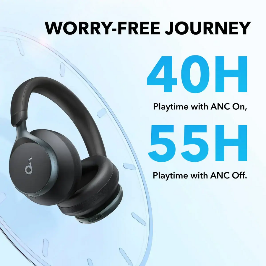 Soundcore by Anker Space One | Active Noise Cancelling Headphones - Jet Black – image 5