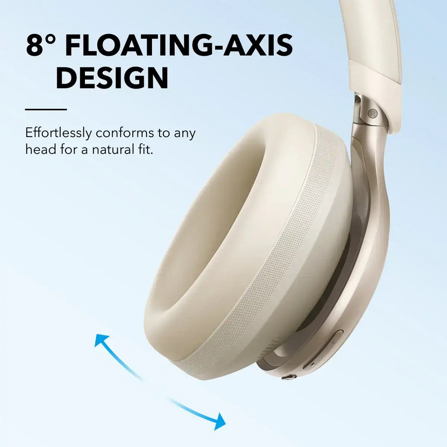 Soundcore by Anker Space One | Active Noise Cancelling Headphones - Latte Cream – image 6