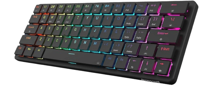 لوحة مفاتيح ميكانيكية للألعاب Redragon K624 Pro بإضاءة خلفية LED و63 مفتاحًا  للبيع في مصر من خلال Games2Egypt