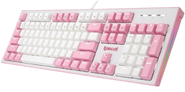 Redragon K623 HADES لوحة مفاتيح ميكانيكية للألعاب بمفاتيح مزدوجة اللون باللون الأبيض LED -  للبيع في مصر من خلال Games2Egypt