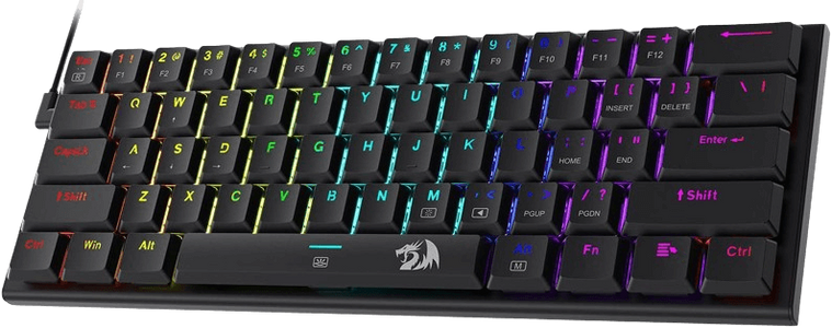 لوحة مفاتيح ميكانيكية سلكية رفيعة للغاية بنسبة 60% من Redragon K614 Anivia  للبيع في مصر من خلال Games2Egypt