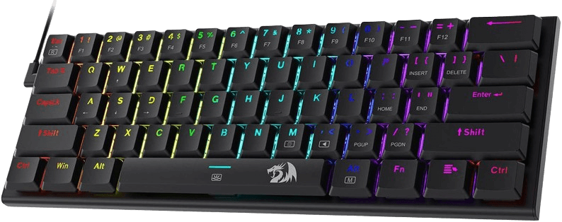 لوحة مفاتيح ميكانيكية سلكية رفيعة للغاية بنسبة 60% من Redragon K614 Anivia  للبيع في مصر من خلال Games2Egypt