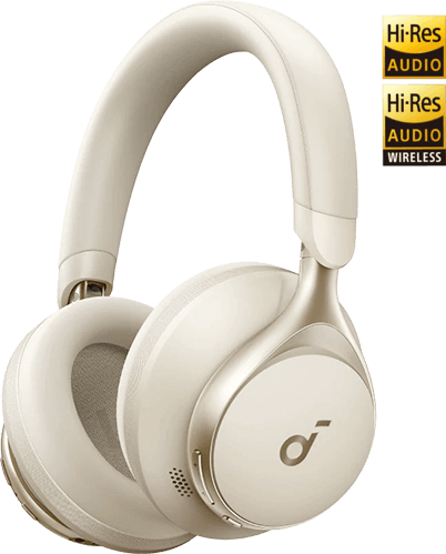 Soundcore by Anker Space One | Active Noise Cancelling Headphones - Latte Cream  for sale in Egypt from Games2Egypt