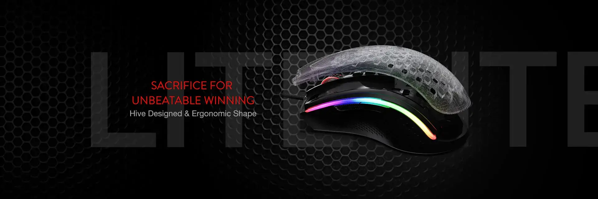 ماوس الألعاب Redragon M808 Storm خفيف الوزن RGB  للبيع في مصر من خلال Games2Egypt