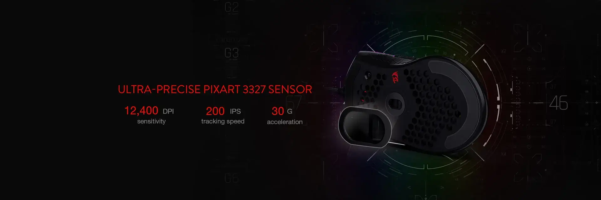 Redragon M808 Storm Lightweight RGB Gaming Mouse – image 6