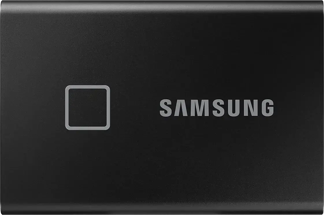 وحدة تخزين  SSD T7 Touch خارجية من سامسونج - سوداء - 2 تيرا