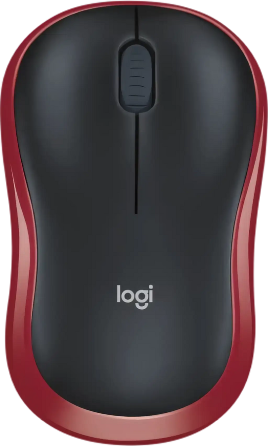 Logitech M185 Wireless Gaming Mouse - Red
