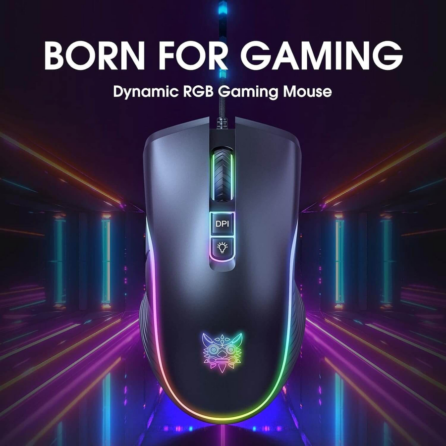 Onikuma CW908 Wired Gaming Mouse - Black – image 3