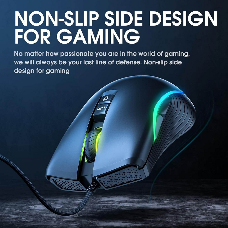 Onikuma CW908 Wired Gaming Mouse - Black – image 4