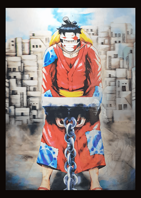 One Piece 3D Anime Poster (LUFFY. ZORO. Sanji)