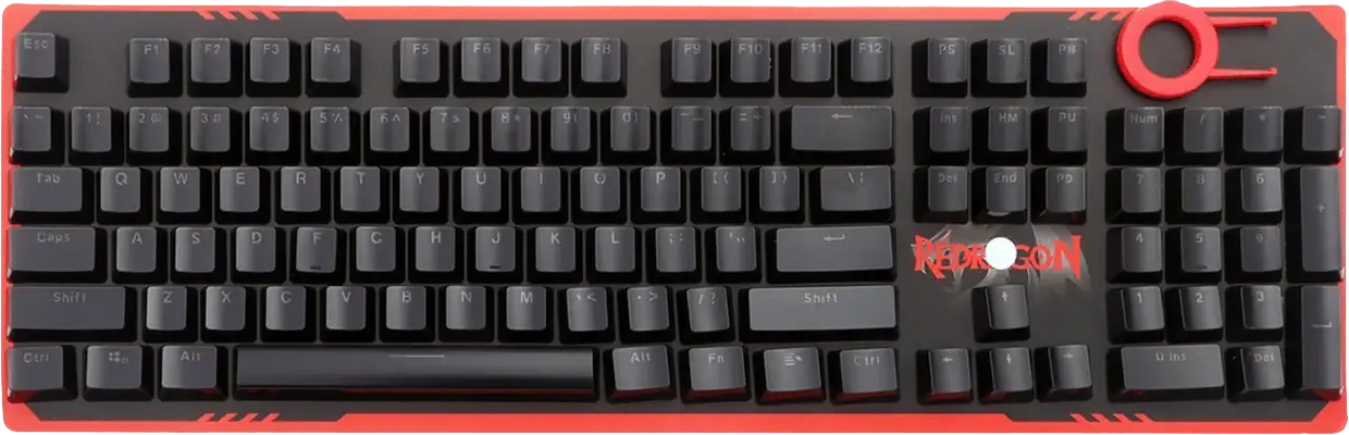 Redragon A101 Double Shot Injection Molded Mechanical Keyboard Keycaps - Black