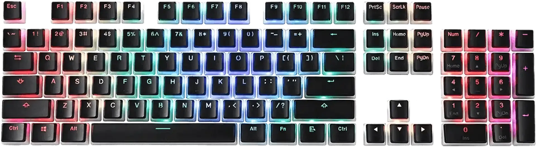  Redragon A130 Black Pudding Keycaps, 104 Keys Standard Doubleshot PBT Keycap Set -  for sale in Egypt from Games2Egypt