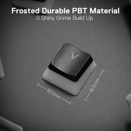 Redragon A130 أغطية مفاتيح بودنغ سوداء، مجموعة أغطية مفاتيح 104 مفتاحًا قياسية Doubleshot PBT  للبيع في مصر من خلال Games2Egypt