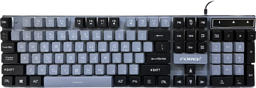Forev FV-Q8 Wired Gaming Keybaord - Grey and Black -  for sale in Egypt from Games2Egypt