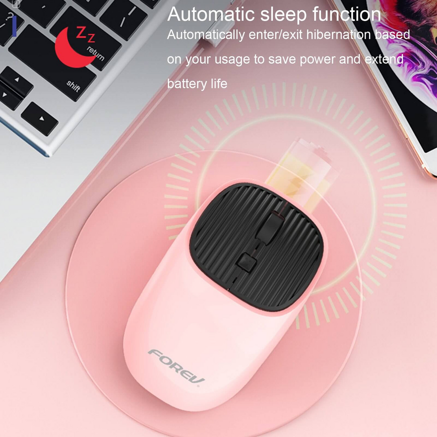 Forev FV-169 Wireless Rechargeable Mouse - Pink – image 4