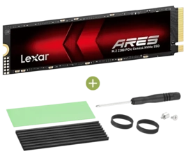 Lexar M.2 ARES Gen 4 NVMe 4TB SSD + Heatsink for PS5 -  for sale in Egypt from Games2Egypt
