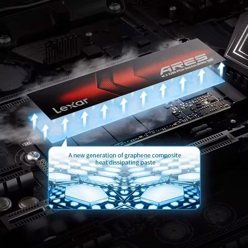 Lexar M.2 ARES Gen 4 NVMe 4TB SSD + Heatsink for PS5 – image 6