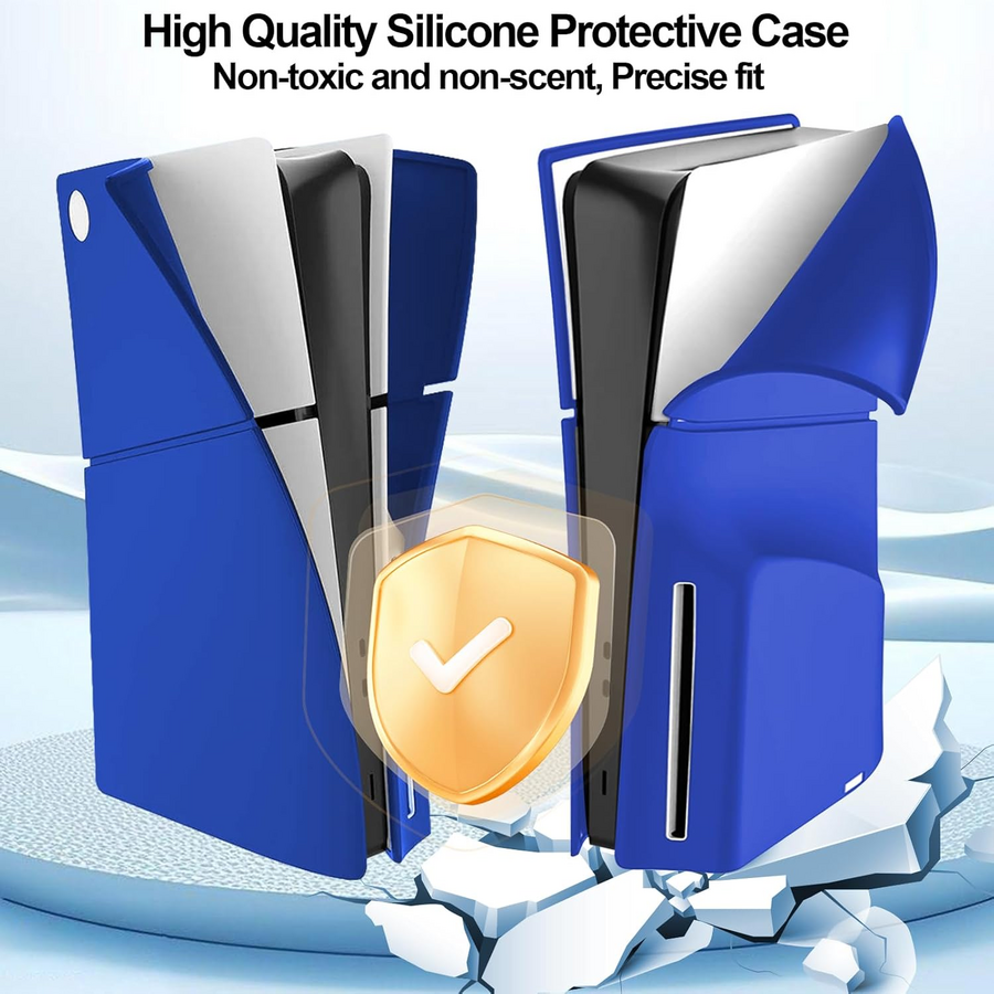 Silicone Cover for PS5 Console Slim Disc Edition - Blue – image 2
