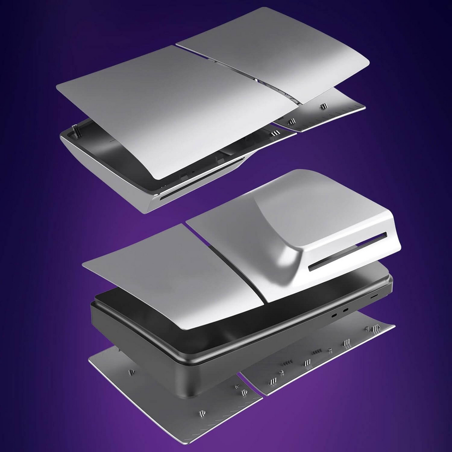 Replacement Plate Cover for PS5 Slim Console (Disc Edition) - Grey  – image 4