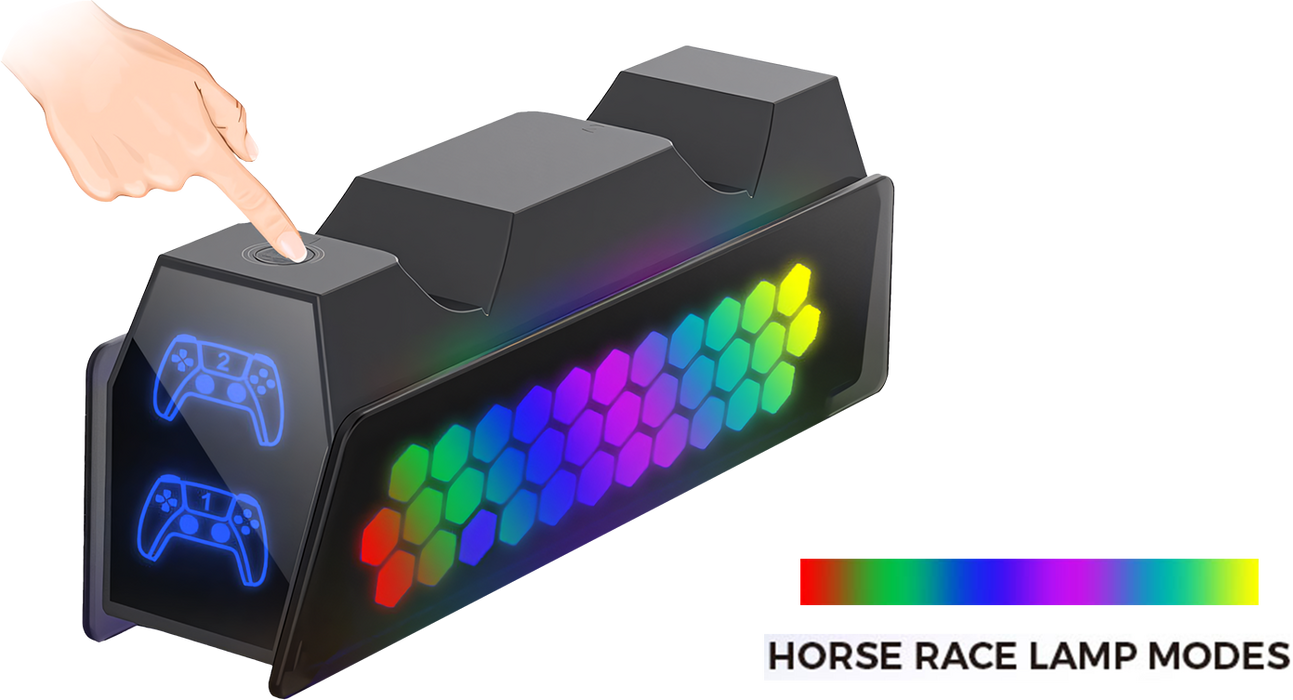 شاحن دوبي مزدوج لوحدات تحكم بلاي ستيشن 5 - RGB  للبيع في مصر من خلال Games2Egypt