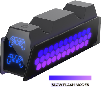 شاحن دوبي مزدوج لوحدات تحكم بلاي ستيشن 5 - RGB  للبيع في مصر من خلال Games2Egypt