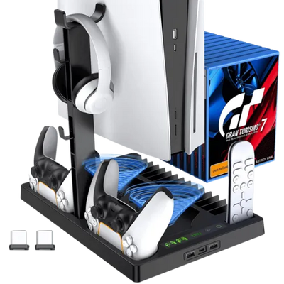 Iplay Cooling Stand with Charging Station for PS5 Console - Open Sealed