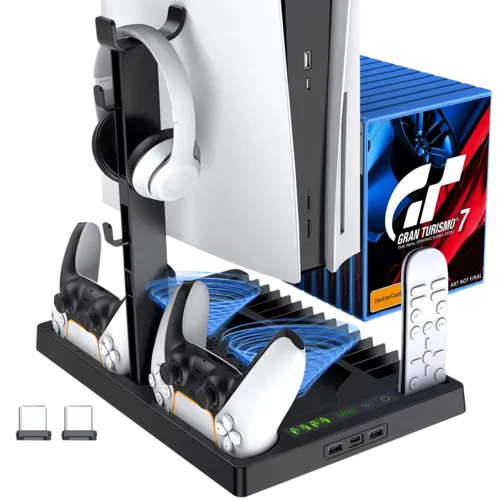  Iplay Cooling Stand with Charging Station for PS5 Console - Open Sealed