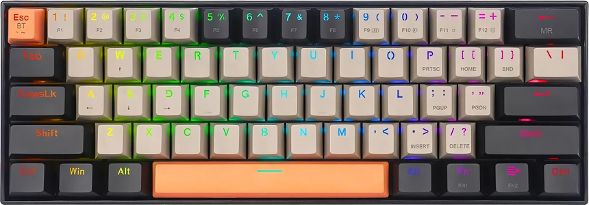 لوحة مفاتيح ميكانيكية لاسلكية للألعاب REDRAGON K530 Draconic Pro RGB 60% -  للبيع في مصر من خلال Games2Egypt