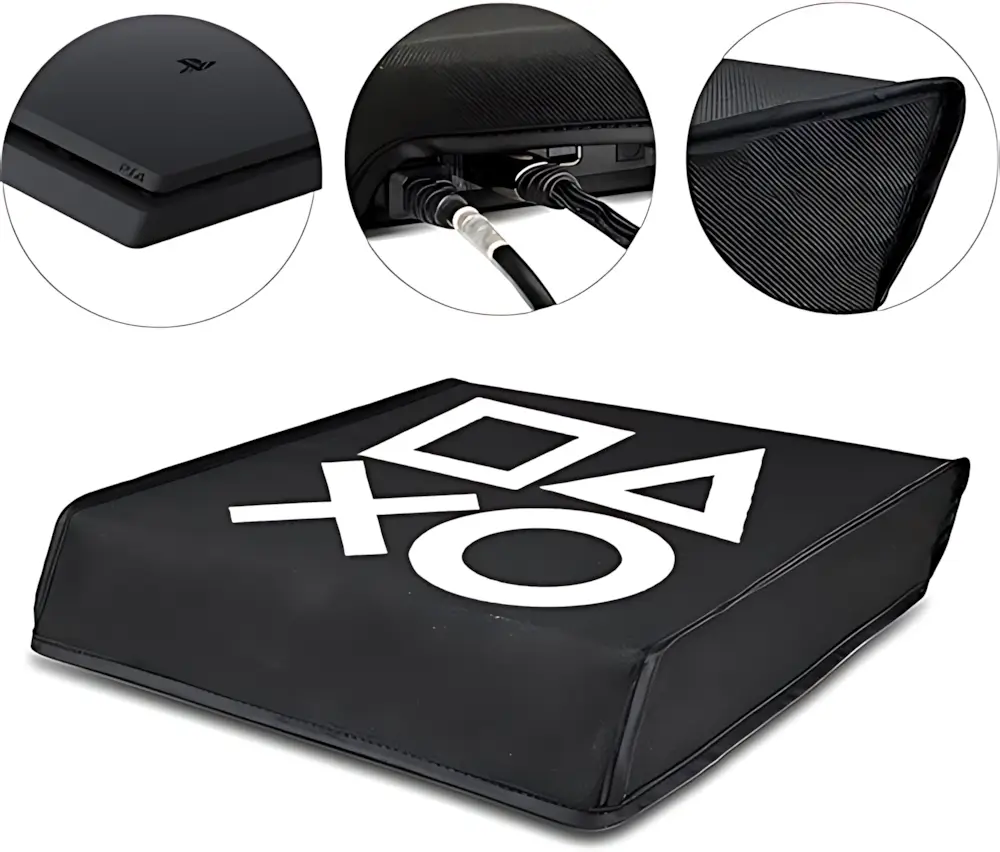 PS4 Slim Console Cover Dust - Black – image 3