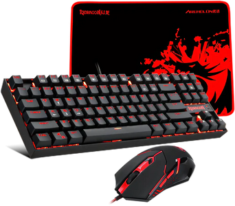 مجموعة لوحة مفاتيح وماوس ميكانيكية للألعاب من Redragon K552-BA  للبيع في مصر من خلال Games2Egypt