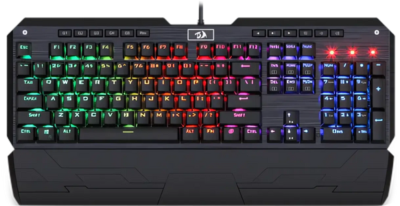 لوحة مفاتيح الألعاب الميكانيكية Redragon K555 INDRAH RGB بإضاءة خلفية  للبيع في مصر من خلال Games2Egypt