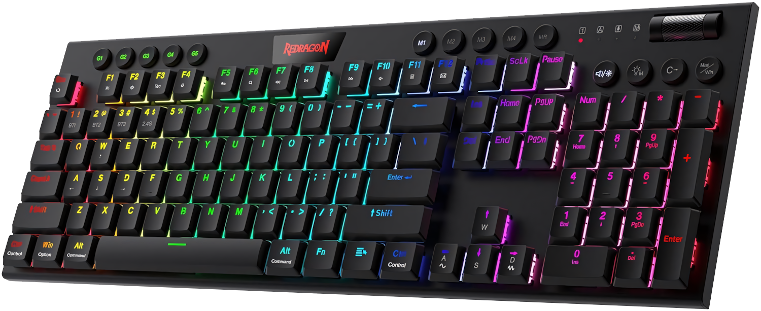 لوحة مفاتيح ميكانيكية Redragon K618 Horus لاسلكية RGB  للبيع في مصر من خلال Games2Egypt