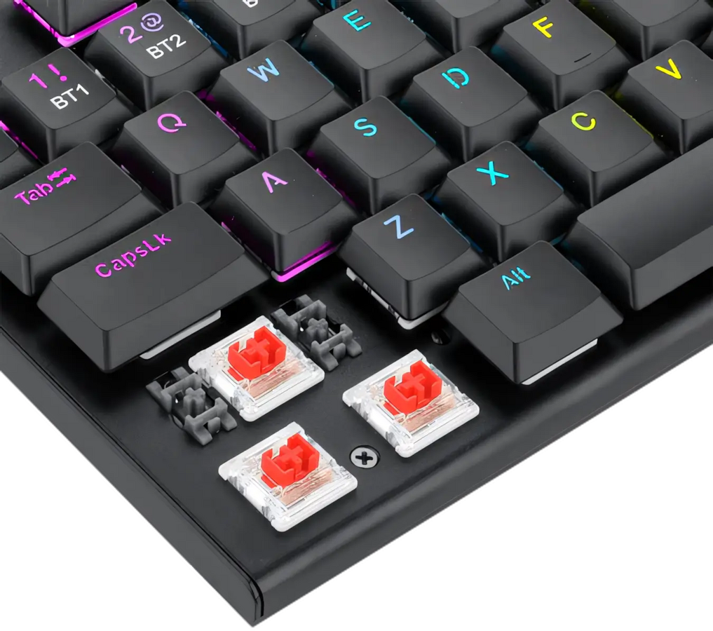 لوحة مفاتيح ميكانيكية Redragon K618 Horus لاسلكية RGB – صورة 3