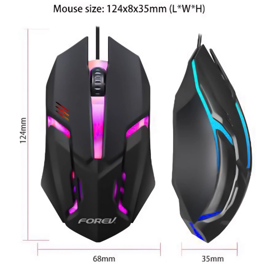 Forev FV-136 Wired RGB Gaming Mouse – image 2
