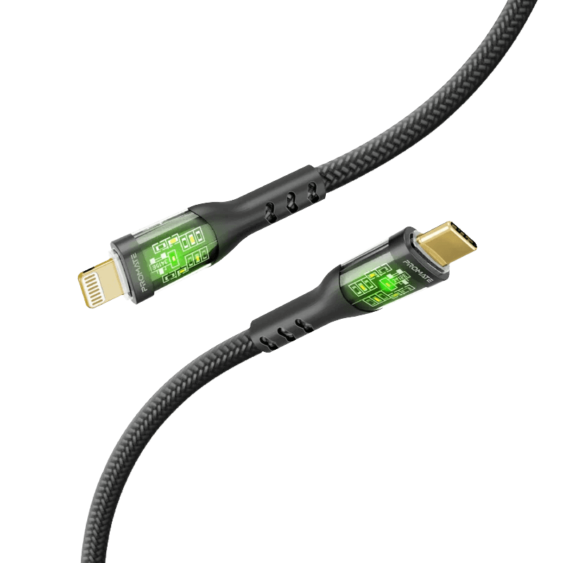 Promate TRANSLINE-CI 27W Ultra-Fast Type-C to Lightning Cable (1.2m)